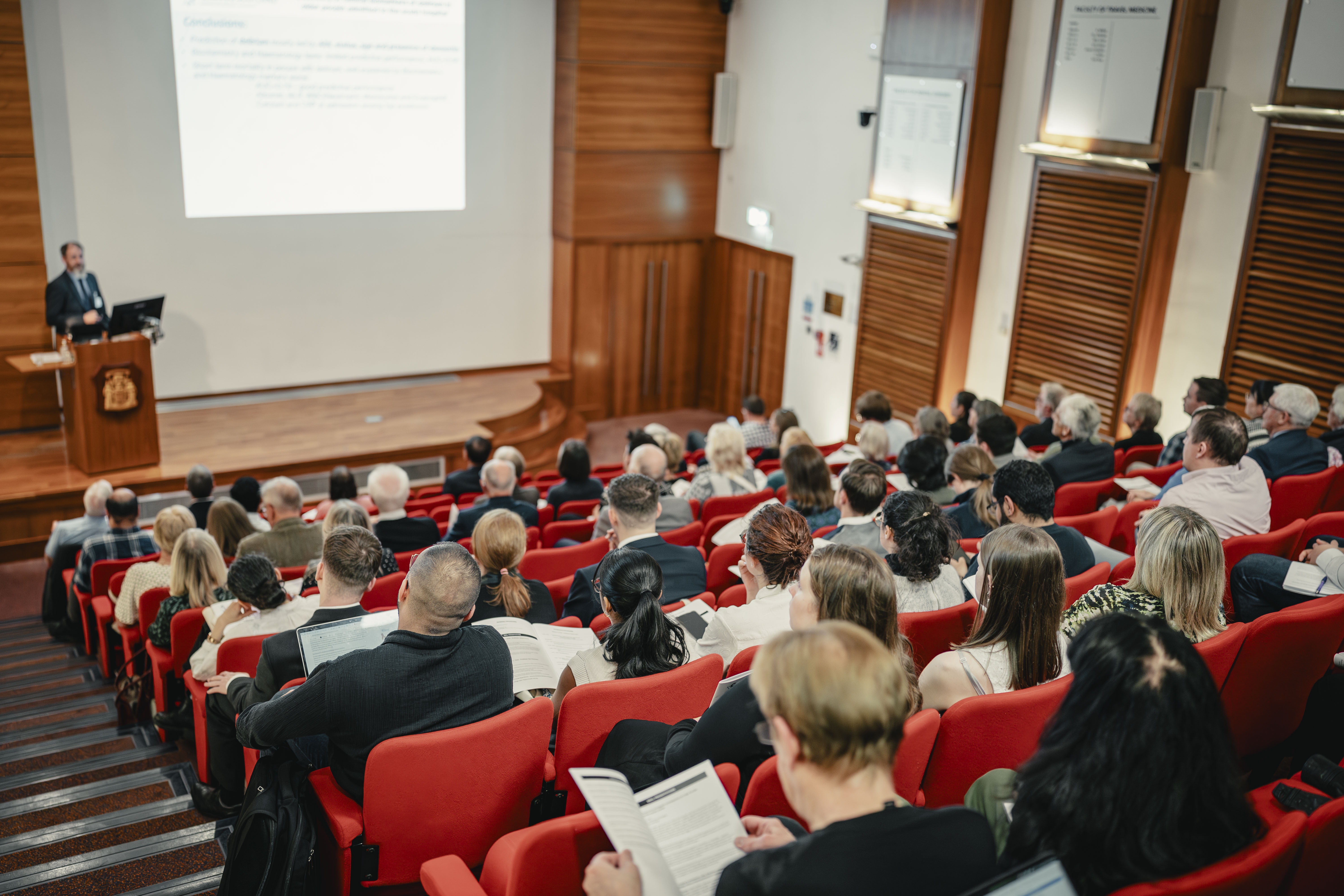 a busy lecture theatre
